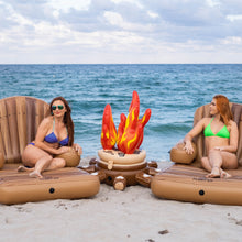 Inflatable Campfire Floating Cooler 