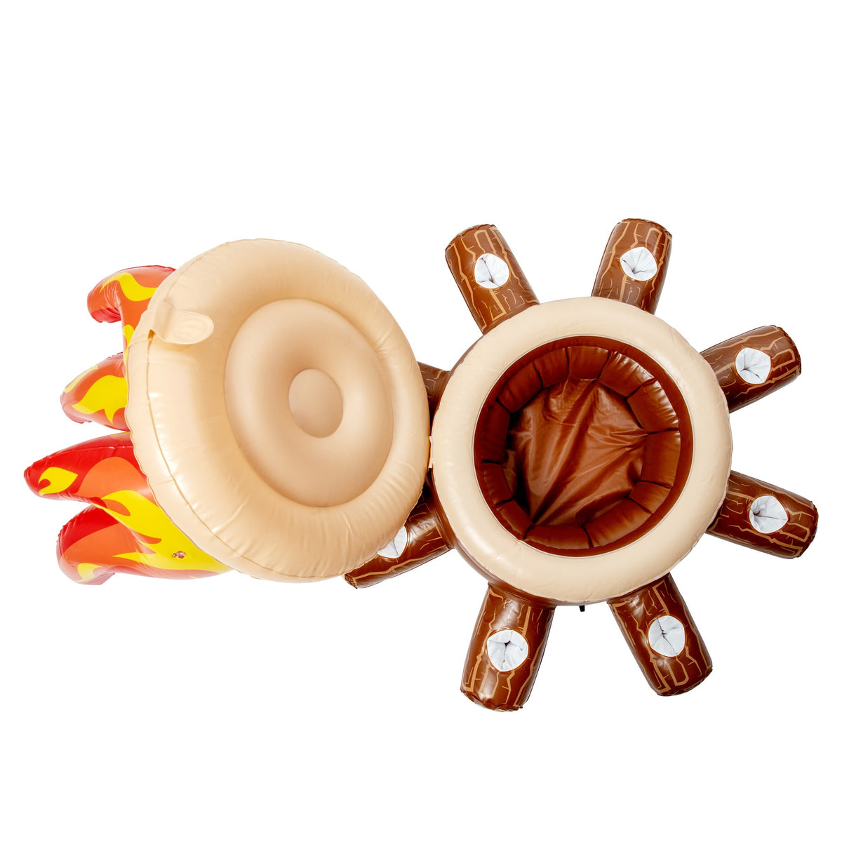 Campfire Cooler Inflatable Floating Beverage Cooler Swimming Pool