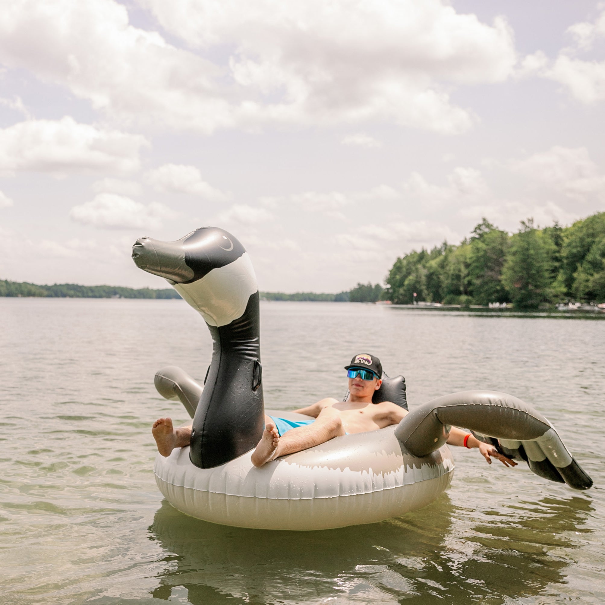Pool Inflatable Activity The Canada Goose - Adult Water Activity Float for Pool & Lake ...