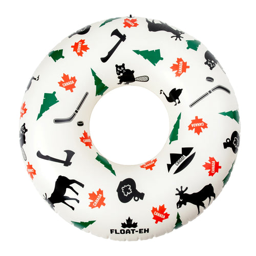 Canadian Symbols Pool Inner Tube Floatie - Float-Eh