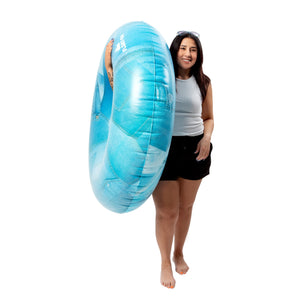 Canadian Tuxedo Inflatable Denim Tube Pool Float