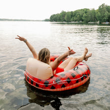 Inflatable Buffalo Plaid River Tube Pool Float