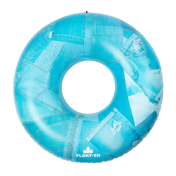 The Canadian Tuxedo Tube - Denim Print Recreational Water Activity Tube