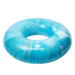 Canadian Tuxedo Inflatable Denim Tube Pool Float