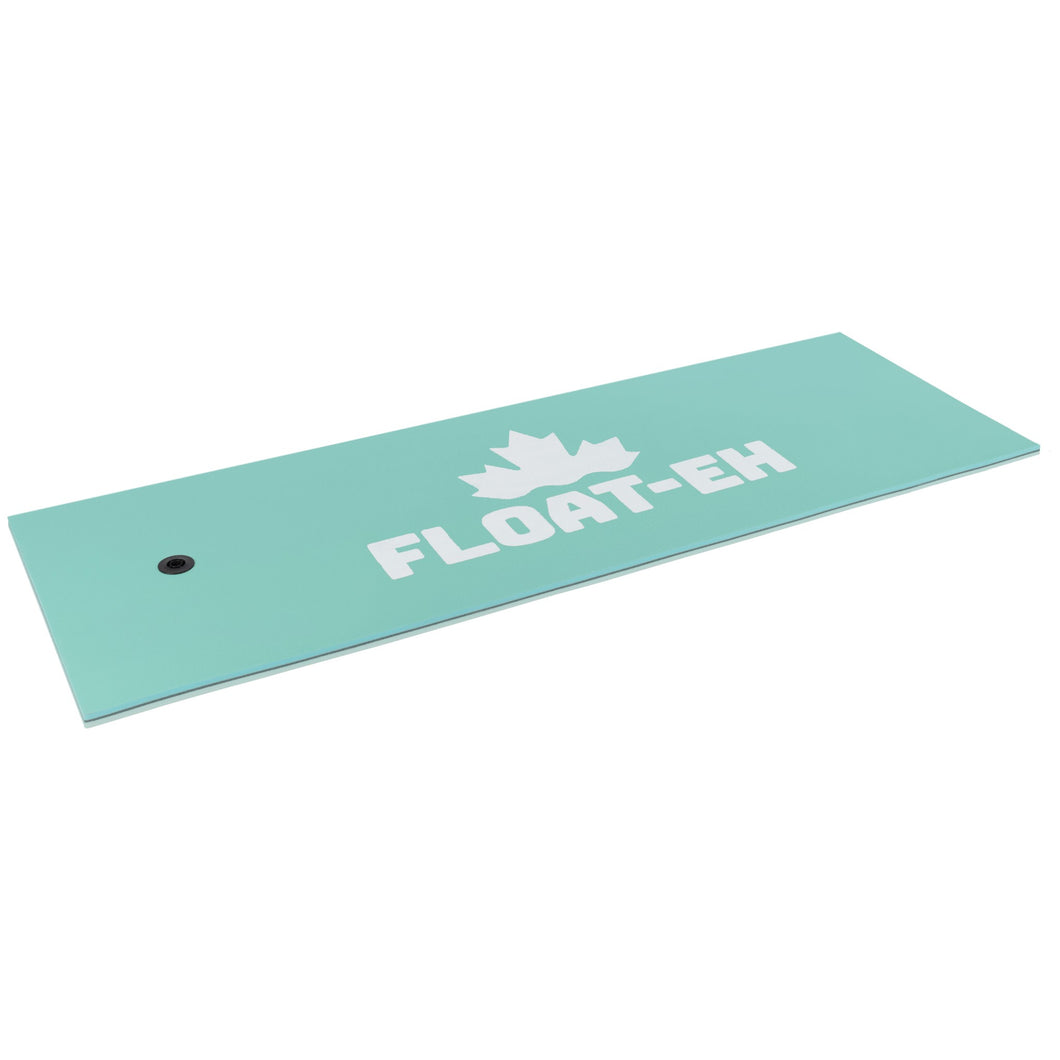 COMFY FLOATS Water Pad Pool & Lake Float - Oversized 144x60 Dense Foam Pad,  Yellow/Blue, 3-5 People, 650lb Capacity 