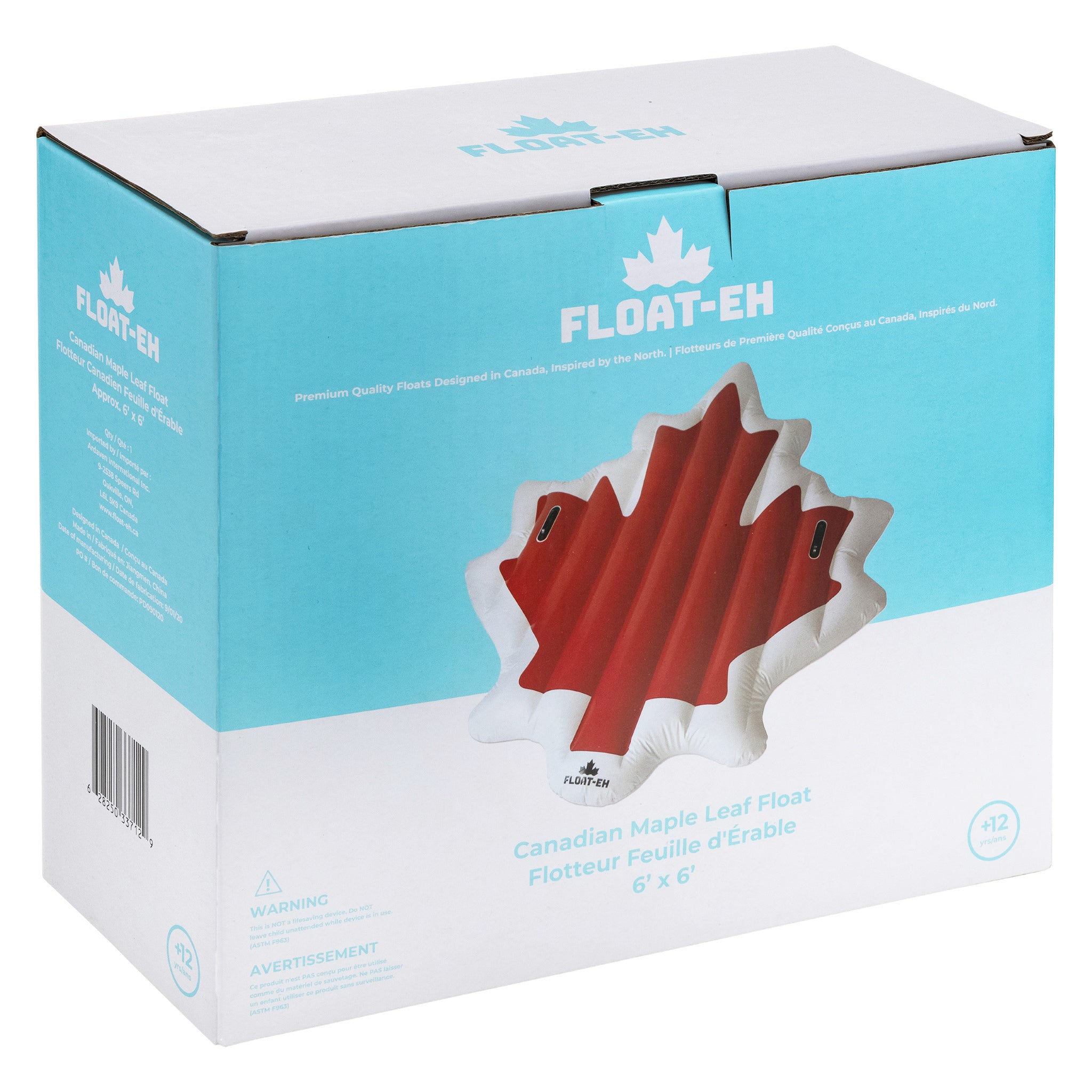 Maple Syrup Float Box The Maple - Canadian Leaf Water Activity Float for Pool & Lake ...