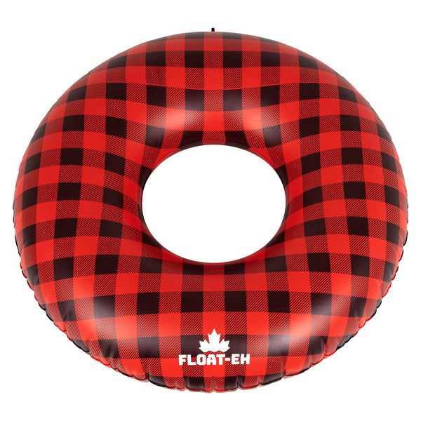 Buffalo Plaid Tube - Red Plaid Water Activity Tube