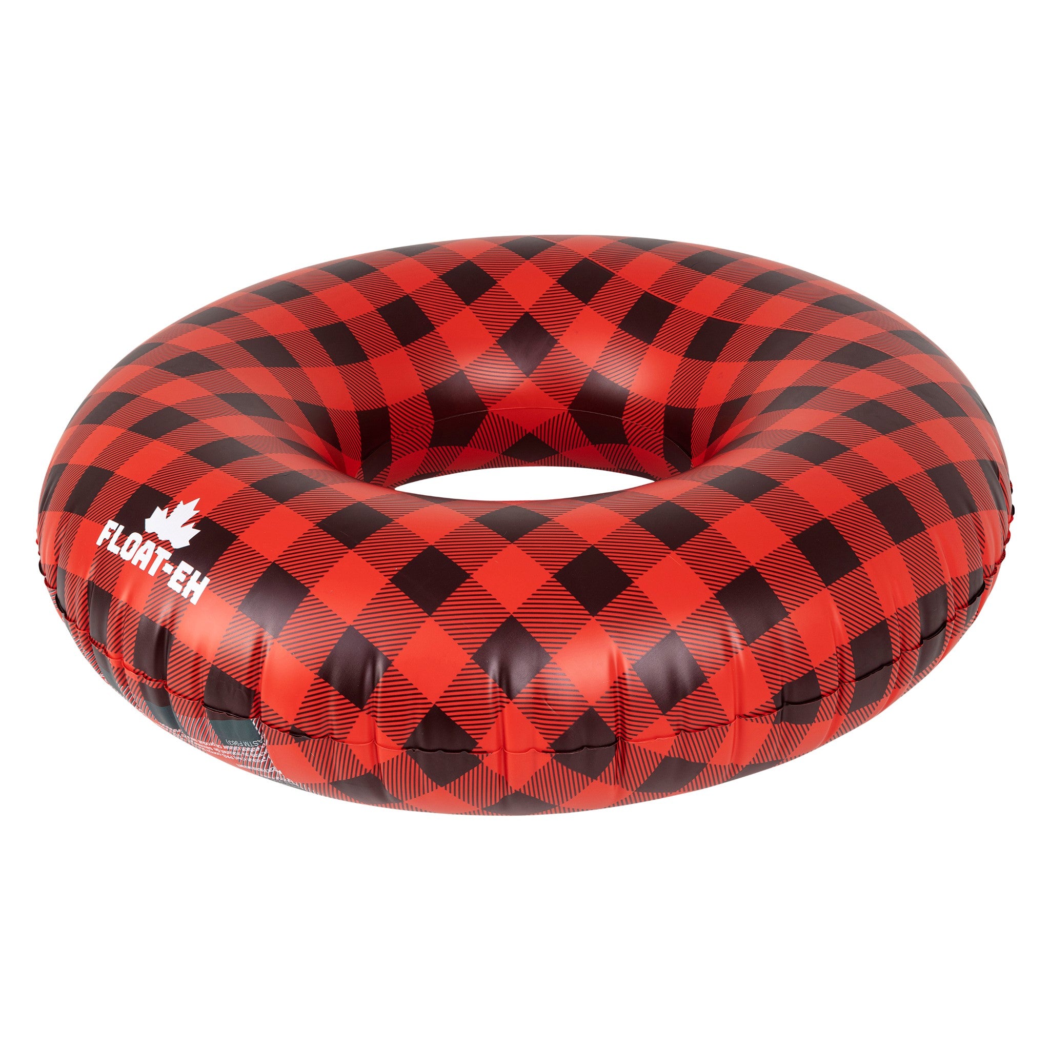 Buffalo Plaid Tube - Red Retro Pool Float | Swimming Pool Floats Canada