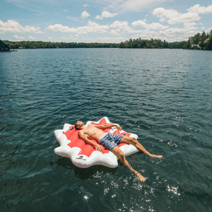 Canadian Maple Leaf Inflatable Lake Floatie - Float-Eh